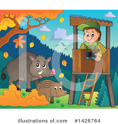 Royalty-Free (RF) Forester Clipart Illustration by visekart - Stock Sample #1426764