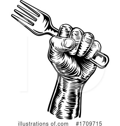 Royalty-Free (RF) Fork Clipart Illustration by AtStockIllustration - Stock Sample #1709715