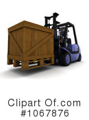 Forklift Clipart #1067876 by KJ Pargeter