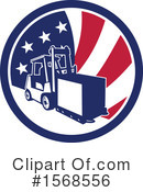 Forklift Clipart #1568556 by patrimonio