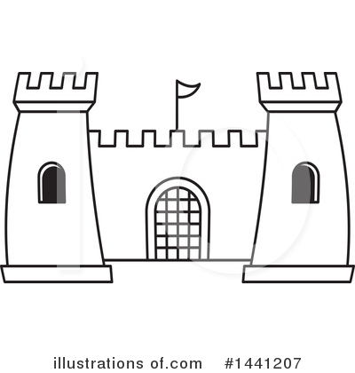 Royalty-Free (RF) Fortress Clipart Illustration by Lal Perera - Stock Sample #1441207