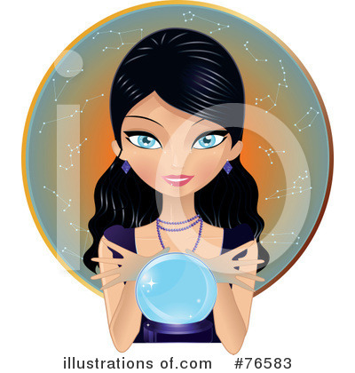 Royalty-Free (RF) Fortune Teller Clipart Illustration by Melisende Vector - Stock Sample #76583