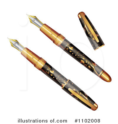 Fountain Pen Clipart #1102008 by merlinul