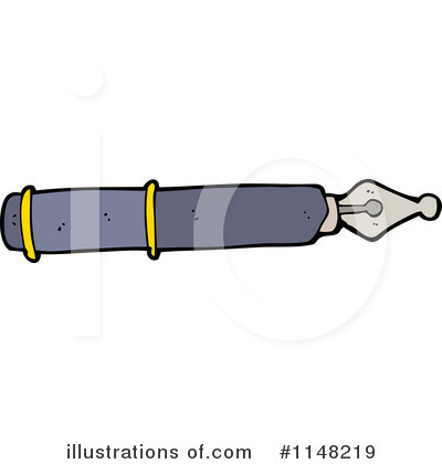Royalty-Free (RF) Fountain Pen Clipart Illustration by lineartestpilot - Stock Sample #1148219