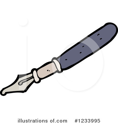 Royalty-Free (RF) Fountain Pen Clipart Illustration by lineartestpilot - Stock Sample #1233995
