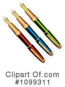 Fountain Pens Clipart #1099311 by merlinul
