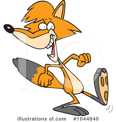 Royalty-Free (RF) Fox Clipart Illustration by toonaday - Stock Sample #1044840