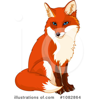 Royalty-Free (RF) Fox Clipart Illustration by Pushkin - Stock Sample #1082864