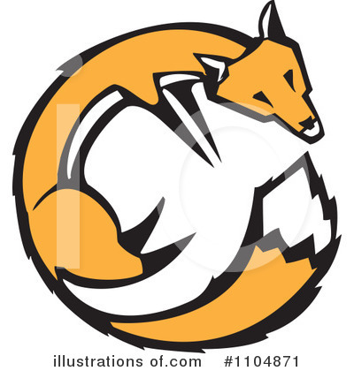 Royalty-Free (RF) Fox Clipart Illustration by xunantunich - Stock Sample #1104871