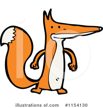 Royalty-Free (RF) Fox Clipart Illustration by lineartestpilot - Stock Sample #1154130
