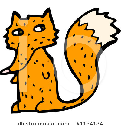 Royalty-Free (RF) Fox Clipart Illustration by lineartestpilot - Stock Sample #1154134