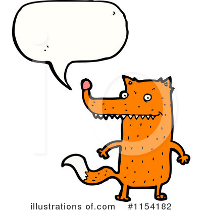 Royalty-Free (RF) Fox Clipart Illustration by lineartestpilot - Stock Sample #1154182