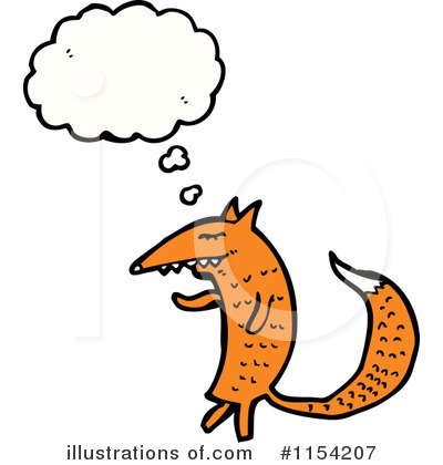 Royalty-Free (RF) Fox Clipart Illustration by lineartestpilot - Stock Sample #1154207