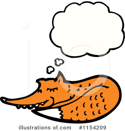 Royalty-Free (RF) Fox Clipart Illustration by lineartestpilot - Stock Sample #1154209