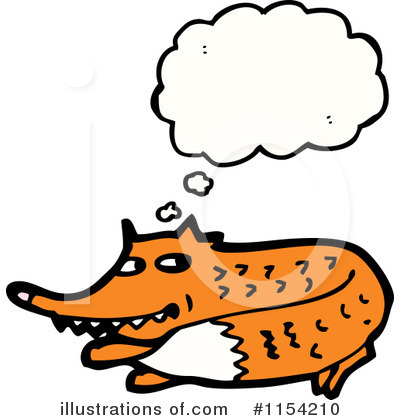 Royalty-Free (RF) Fox Clipart Illustration by lineartestpilot - Stock Sample #1154210