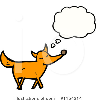 Royalty-Free (RF) Fox Clipart Illustration by lineartestpilot - Stock Sample #1154214