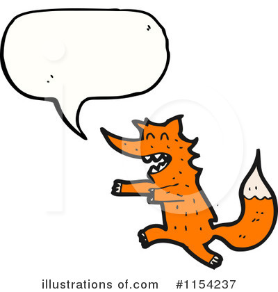 Royalty-Free (RF) Fox Clipart Illustration by lineartestpilot - Stock Sample #1154237