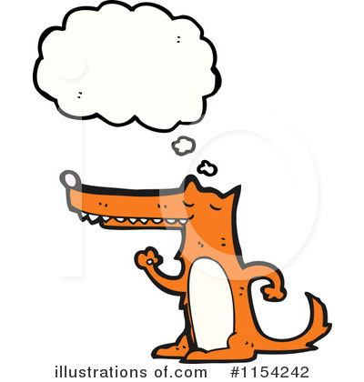Royalty-Free (RF) Fox Clipart Illustration by lineartestpilot - Stock Sample #1154242