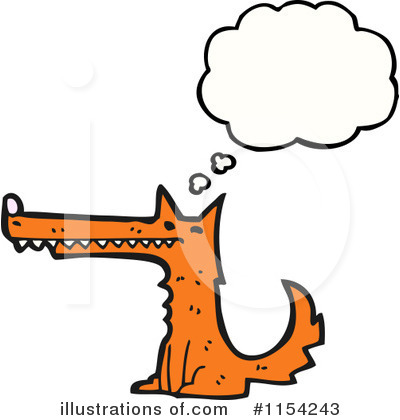 Royalty-Free (RF) Fox Clipart Illustration by lineartestpilot - Stock Sample #1154243