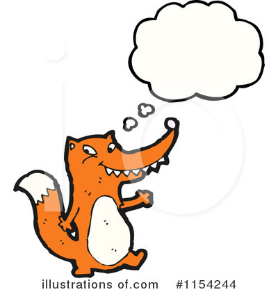 Royalty-Free (RF) Fox Clipart Illustration by lineartestpilot - Stock Sample #1154244