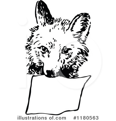 Royalty-Free (RF) Fox Clipart Illustration by Prawny Vintage - Stock Sample #1180563