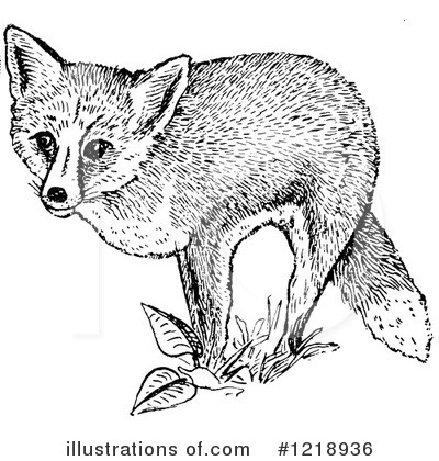 Royalty-Free (RF) Fox Clipart Illustration by Picsburg - Stock Sample #1218936