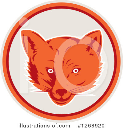Royalty-Free (RF) Fox Clipart Illustration by patrimonio - Stock Sample #1268920