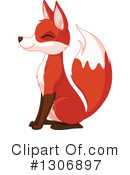 Fox Clipart #1306897 by Pushkin