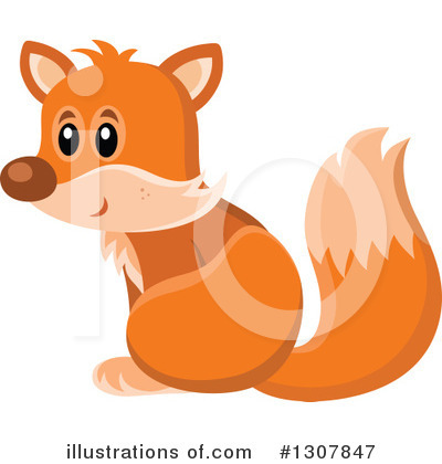 Fox Clipart #1307847 by visekart