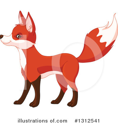 Royalty-Free (RF) Fox Clipart Illustration by Pushkin - Stock Sample #1312541