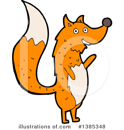 Royalty-Free (RF) Fox Clipart Illustration by lineartestpilot - Stock Sample #1385348