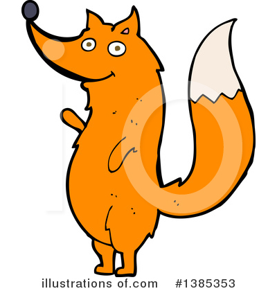 Royalty-Free (RF) Fox Clipart Illustration by lineartestpilot - Stock Sample #1385353
