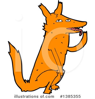 Royalty-Free (RF) Fox Clipart Illustration by lineartestpilot - Stock Sample #1385355