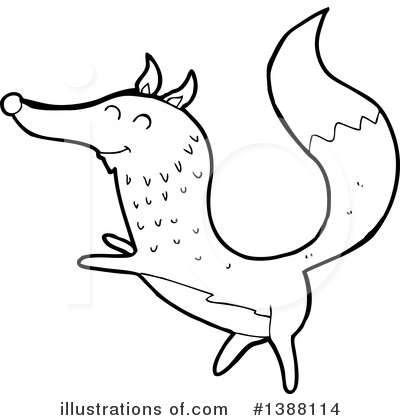 Royalty-Free (RF) Fox Clipart Illustration by lineartestpilot - Stock Sample #1388114