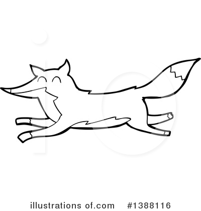 Royalty-Free (RF) Fox Clipart Illustration by lineartestpilot - Stock Sample #1388116