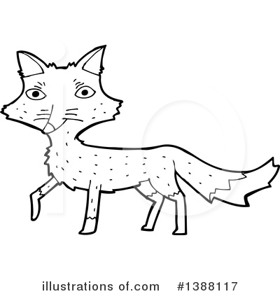 Royalty-Free (RF) Fox Clipart Illustration by lineartestpilot - Stock Sample #1388117