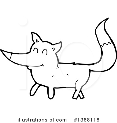 Royalty-Free (RF) Fox Clipart Illustration by lineartestpilot - Stock Sample #1388118