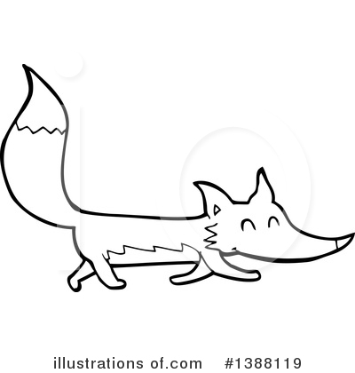 Royalty-Free (RF) Fox Clipart Illustration by lineartestpilot - Stock Sample #1388119