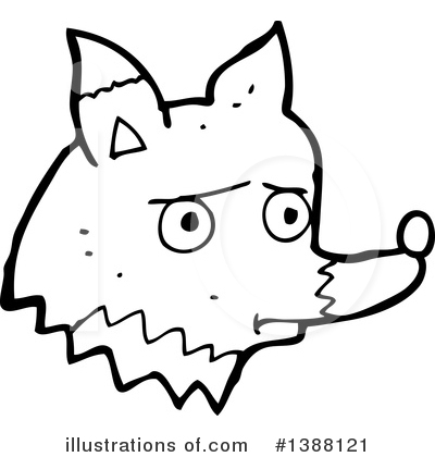 Royalty-Free (RF) Fox Clipart Illustration by lineartestpilot - Stock Sample #1388121