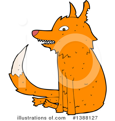 Royalty-Free (RF) Fox Clipart Illustration by lineartestpilot - Stock Sample #1388127