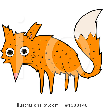 Royalty-Free (RF) Fox Clipart Illustration by lineartestpilot - Stock Sample #1388148