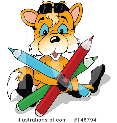 Royalty-Free (RF) Fox Clipart Illustration by dero - Stock Sample #1467941
