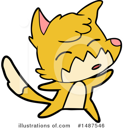 Royalty-Free (RF) Fox Clipart Illustration by lineartestpilot - Stock Sample #1487546