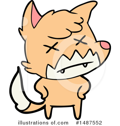 Royalty-Free (RF) Fox Clipart Illustration by lineartestpilot - Stock Sample #1487552