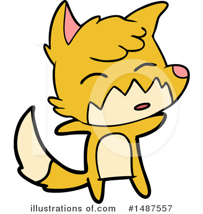 Royalty-Free (RF) Fox Clipart Illustration by lineartestpilot - Stock Sample #1487557