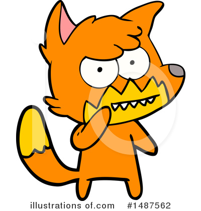 Royalty-Free (RF) Fox Clipart Illustration by lineartestpilot - Stock Sample #1487562