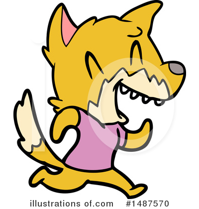 Royalty-Free (RF) Fox Clipart Illustration by lineartestpilot - Stock Sample #1487570
