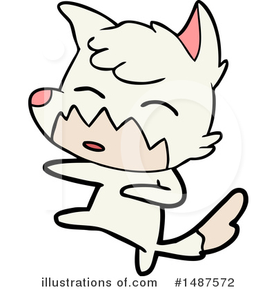 Royalty-Free (RF) Fox Clipart Illustration by lineartestpilot - Stock Sample #1487572