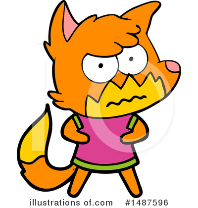 Royalty-Free (RF) Fox Clipart Illustration by lineartestpilot - Stock Sample #1487596