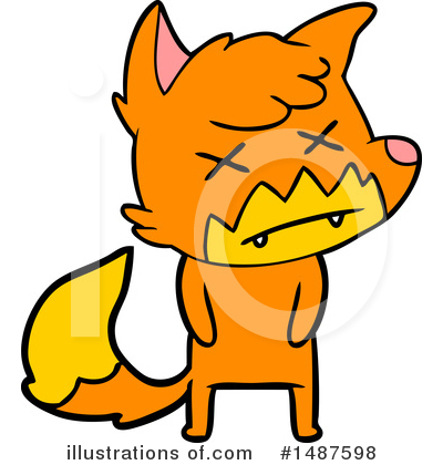 Royalty-Free (RF) Fox Clipart Illustration by lineartestpilot - Stock Sample #1487598